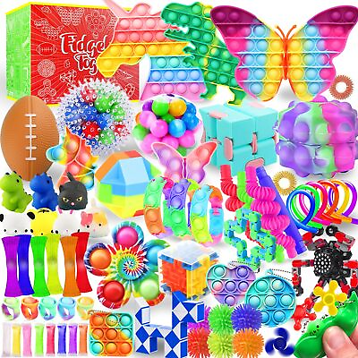 #ad Fidget Toys Set 80 Pack Sensory Toys Party Favors Kids Autism Autistic Child... $20.12