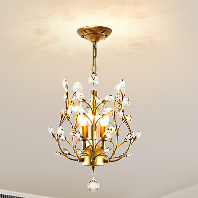 #ad Modern Chandelier Light Crystal Ceiling Light Fixture Flush Mount Ceiling Lamp $79.09