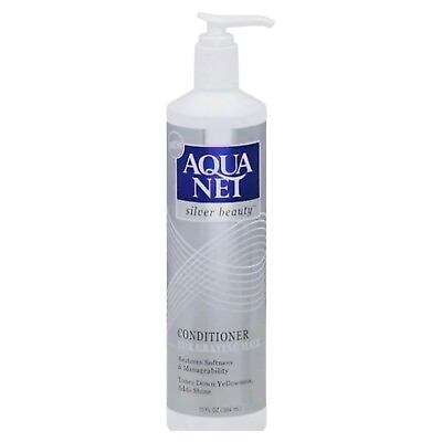 #ad #ad Aqua Net Silver Beauty Conditioner For Graying Hair 13 Fl Oz New $11.99