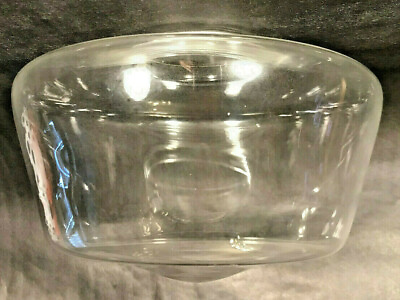 #ad New 4quot; Lip Fitter Clear Glass Schoolhouse Pendant Fixture Shade 10quot; Diameter $59.42