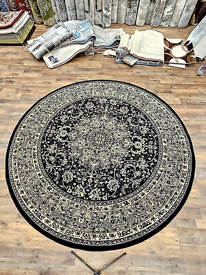 #ad TRtreasure Traditional Oriental Area Rug Medallion Rugs 4x4 8x8 Round $279.00