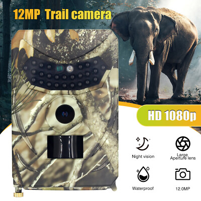 #ad 12MP Trail Camera 1080P HD Hunting Game Cam Night Vision Wildlife Game Camera US $14.98