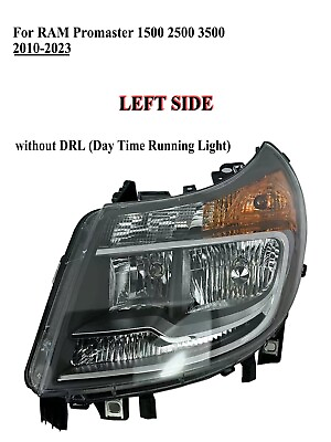 #ad Driver Left Side Headlight without DRL for 10 to 23 RAM Promaster 1500 2500 3500 $120.99