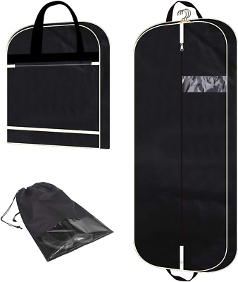 #ad 54quot; Garment Bag with Extra Large Pockets for Travel Gusseted Suit Cover Mens Wo $24.99