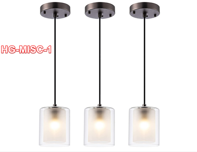 #ad #ad IMPIOIO Modern Glass Pendant Light Cylinder Mini Frosted Indoor Hanging Lighting $84.79