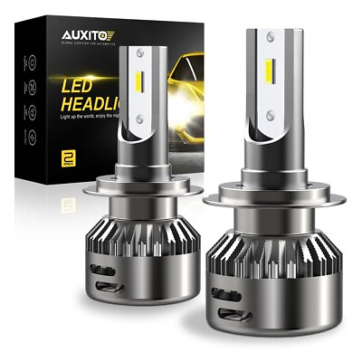 #ad AUXITO Auto Car H7 9000LM Kit LED Headlight High Low Beam Bulbs 6500K Plug Play $20.18