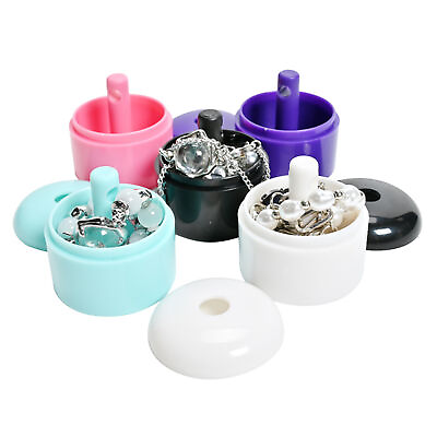 #ad Portable Ring Holder Portable Keychain Ring Case for Travel Jewelry Box safety $8.54