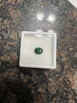 #ad Chrome diopside Oval approx 1.30 CT $40.00
