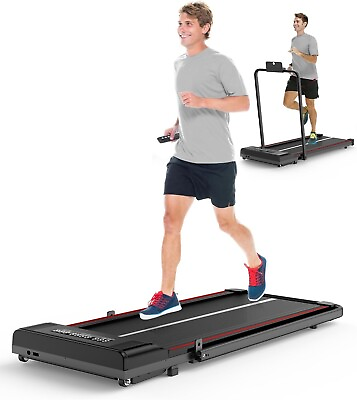 #ad Folding Electric treadmill Under Desk Handle Walking Pad with Bluetooth amp; Remote $179.99