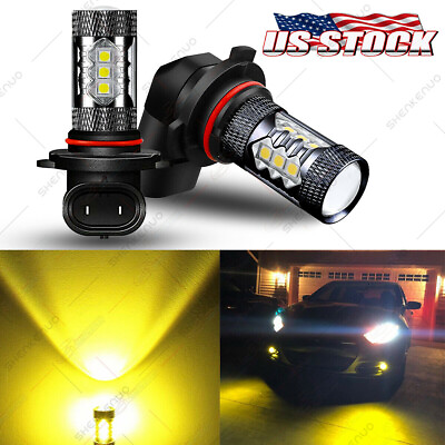 #ad New Lighting 20 LED 9006 Fog Light Driving Lights Bulbs Gold Yellow Replacement $15.20