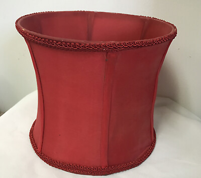 #ad #ad ANTIQUE VICTORIAN FRENCH RED CUSTOM SILK SHADE 8” x 9” $89.50