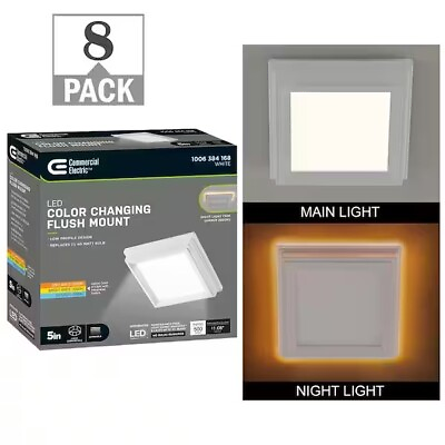 #ad Commercial Electric Square LED Lights 8 Pack. $110.00