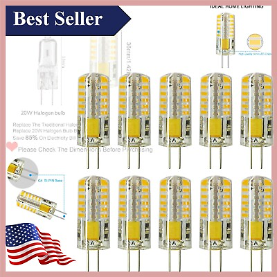 #ad Energy Efficient G4 LED Bulbs 10 Pack 3W Warm White 3000K Halogen Replacement $39.95