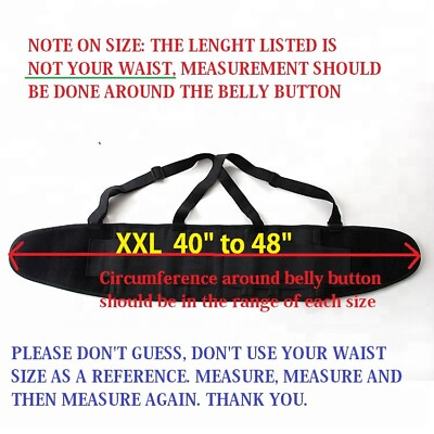 #ad Heavy Duty Weight Lift Lumbar Lower Back Waist Support Belt Brace Suspender Work $12.49