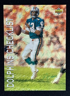 #ad 1993 Upper Deck Dan Marino #74 Football Card Miami Dolphins HOF $1.99