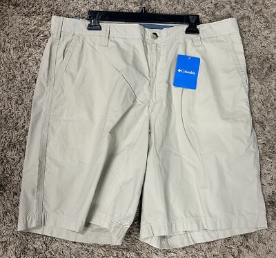 #ad Columbia Mens Size 40 Regular Fit Beige Washed Out Chino Shorts New K3 $17.99