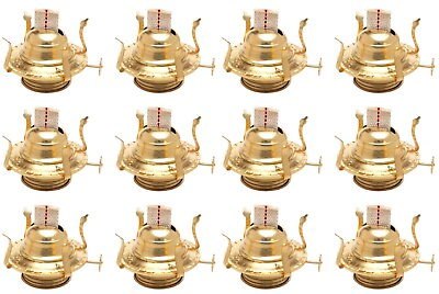 #ad Brass Plated Oil Burner Replacement for Antique Kerosene Lamps 12 Pack $69.99