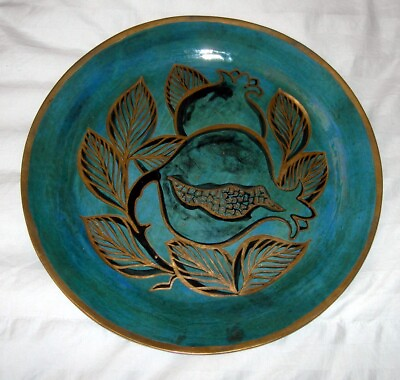 #ad Mid Century Modern ART POTTERY STUDIO POTTERY HAND PAINTED PLATE by Betty Boyce $49.97