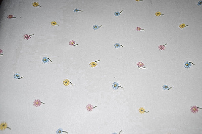 #ad Wallpaper Roll Yellow Blue and Pink Pastel Small Flowers Floral W1008 $25.99