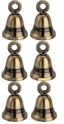 #ad Decorative Brass Bell for Christmas amp; Pooja Rooms Pack of 6 Antique Marvel 38mm $31.91