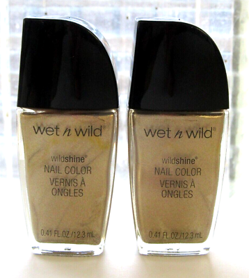 #ad 2 PACK wet n wild Nail Polish Color READY TO PROPOSE #470B Gold Color $4.99