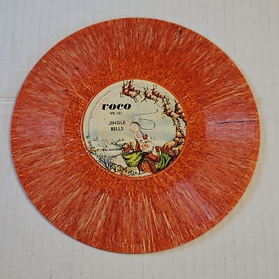 #ad Rare 1950 Voco Inc Records quot;Jingle Bellsquot; Red Colored Christmas 45 Vinyl VX 101 $19.88