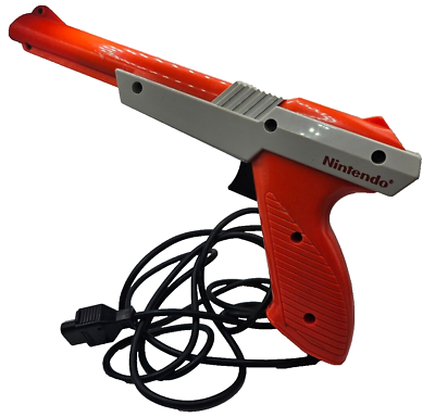#ad 1985 Nintendo Zapper Light Gun Orange Model: NES 005 TESTED amp; WORKING $22.95