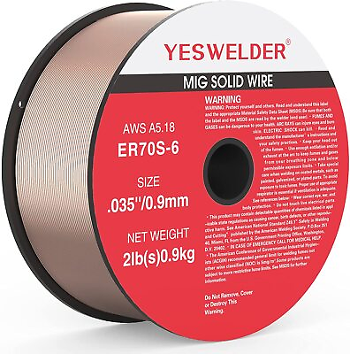 #ad ER70S 6 .035quot; 0.9 mm Mild Steel MIG Welding Wire 2 Lbs Roll $16.99
