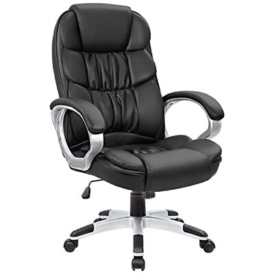 #ad Office Chair High Back Computer Desk Chair PU Leather Adjustable Height Mode... $115.68