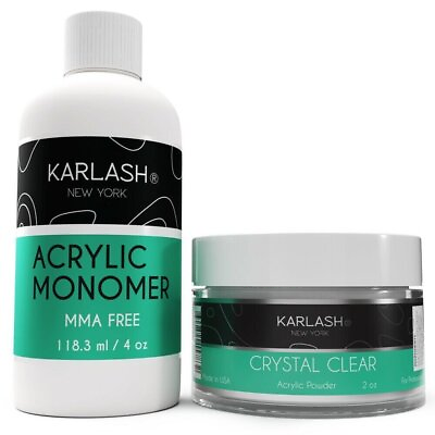 #ad Karlash Professional Kit Acrylic Powder Crystal Clear 2 oz and Acrylic Monomer 4 $16.99