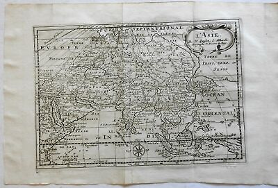 #ad Asia Continent Korea as Island Land Jesso Ottoman Empire Arabia 1683 Sanson map $292.50