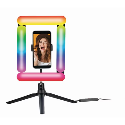#ad RGB Ring Light Lamp Ring Foldable with Wired Control for Smartphone Mobile LED AU $25.49