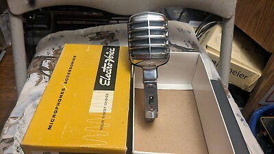 #ad Vintage 1950#x27;s Electro Voice 911 Impedance Hi Z Crystal Microphone With Box. $149.95