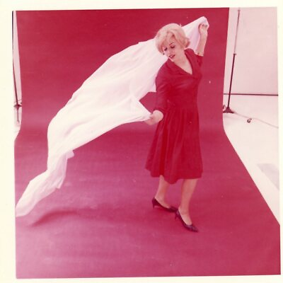 #ad Vtg 1960s Color Photo Beautiful Sexy Blonde Woman Fashion Model Photo Shoot #16 $4.99