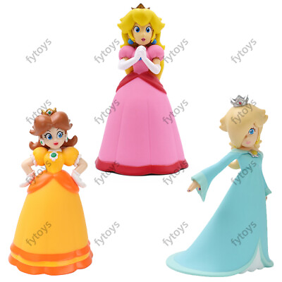 #ad Super Mario Bros Princess Peach PVC Figure Daisy Rosalina Model Toy Doll 5.5#x27;#x27; $22.79