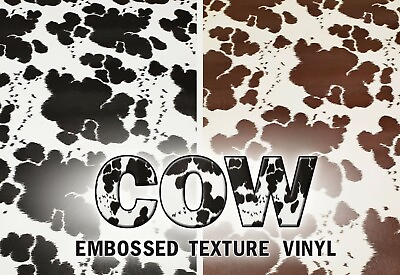 #ad Vinyl Upholstery Embossed Texture Fabric Cow Fake Leather 54quot; Sold By The Yd $14.75