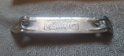 #ad Country Club Beer Can Bottle Opener Advertising Metal Vintage Antique Free Shipp $9.00