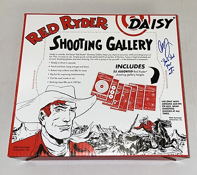 #ad PETER BILLINGSLEY quot;Christmas Storyquot; Signed Red Ryder BB Gun Shooting Gallery JSA $150.00
