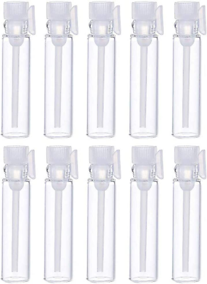 #ad 100 Pcs Empty Perfume Sample Bottles Mini Glass Refillable Sample Vial Container $22.84