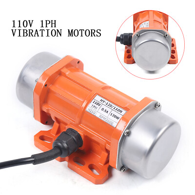 #ad 110V 120W Industrial Vibration Motor 1 Phase For Vibrating Screen W Controller $73.82