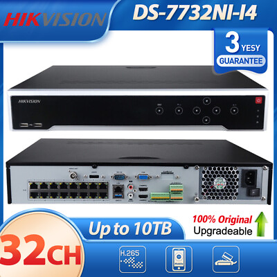#ad Hikvision 12MP 32CH 4K NVR DS 7732NI I4 No POE Two way Audio Alarm 32 Channel US $522.50