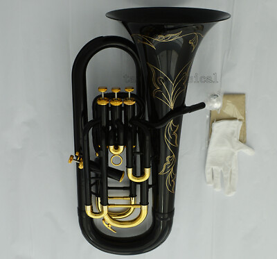 #ad Professional New Black Euphonium Horn B Flat 31 Key With Case $1800.00