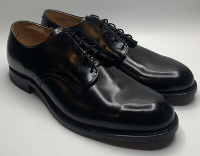 #ad VTG 80’s International Shoe Co Postman Service Oxford Black Shoes Men#x27;s 11 NEW $139.99