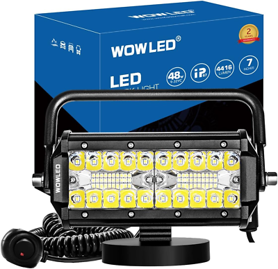 #ad Portable LED Work Light with Magnetic Base 48W Super Bright Waterproof $57.99