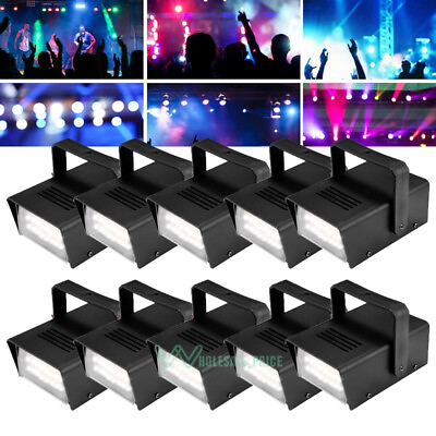 #ad 10x Strobe Light Party Led White Lights Halloween Flashing Stage Light for Disco $14.19