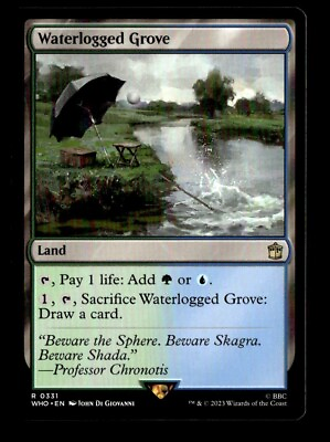 #ad MTG Waterlogged Grove Universes Beyond: Doctor Who Near Mint $3.29