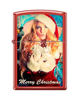 #ad Merry Christmas quot;Dreams Come Truequot; Zippo Lighter Red Matte FREE SHIPPING $28.95