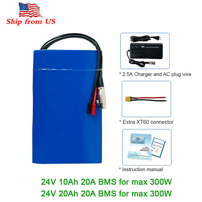 #ad 24V 10Ah 20Ah Lithium Ebike MiniBike Scooter Battery Li Ion Battery 250W Motor $199.00