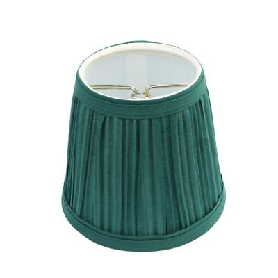 #ad Renovators Supply Manufacturing Small Clip On Lamp Shade Green Fabric 4 Tall Vin $22.61