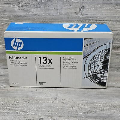 #ad HP LaserJet 13X Q2613X Black Toner Cartridge Genuine High Volume Printing Open $11.69